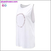 Спортна жилетка Дамска свободна бързосъхнеща фитнес тениска без ръкави - plusminusco.com