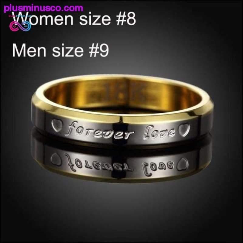Stainless Steel Couple Rings For Women Men's Wedding Ring - plusminusco.com