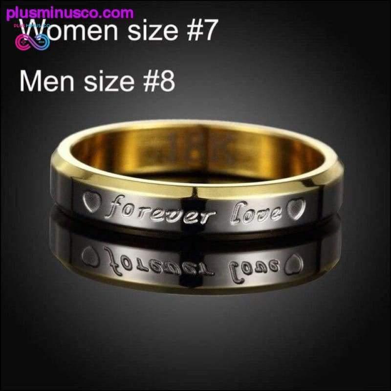 Stainless Steel Couple Rings For Women Men's Wedding Ring - plusminusco.com