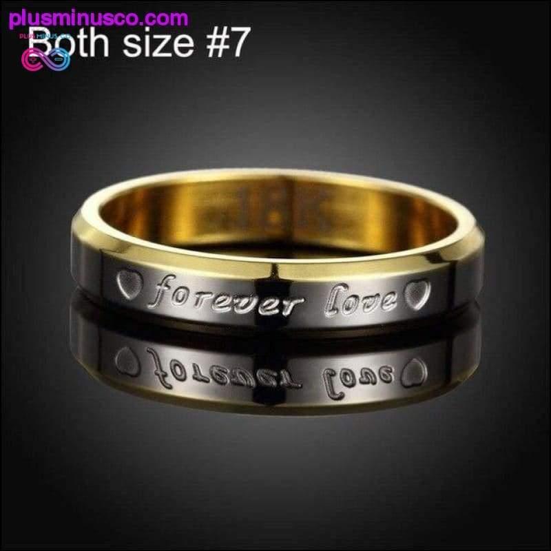 Stainless Steel Couple Rings For Women Men's Wedding Ring - plusminusco.com