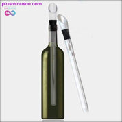Nerūdijančio plieno ledo vyno aušintuvo lazdelė su vyno piltuvo vynu - plusminusco.com