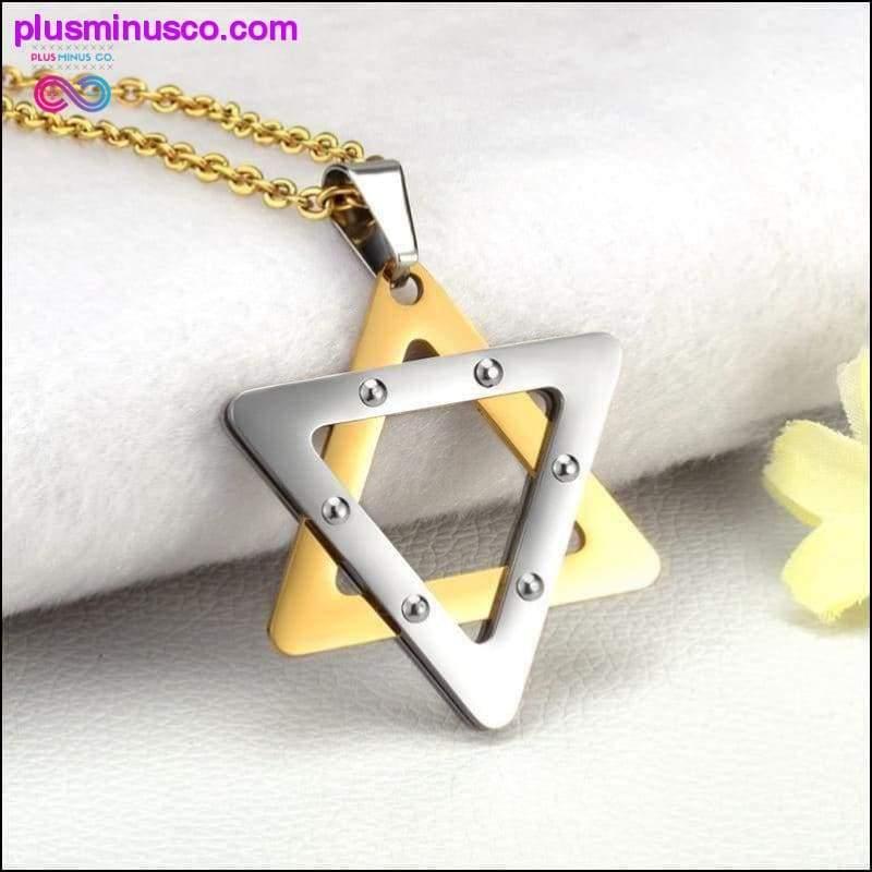 Pendentif Hexagramme Étoile de David Israël Judaica Juif - plusminusco.com