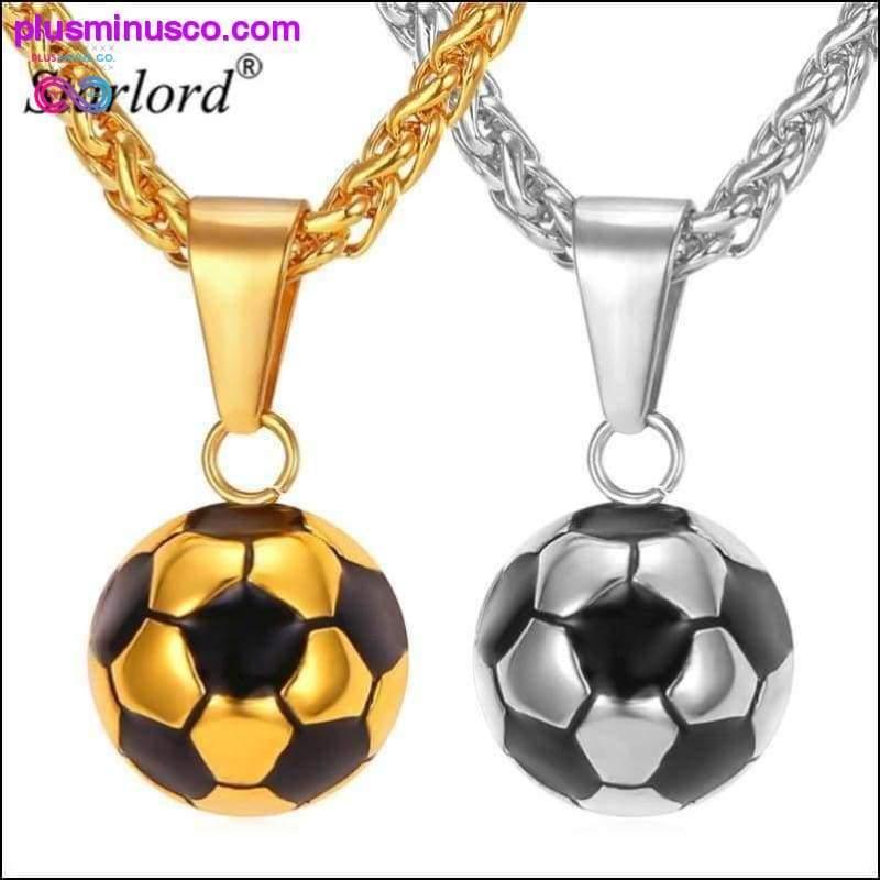 Starlord Football Soccer Pendant Necklaces Ball Enamel - plusminusco.com