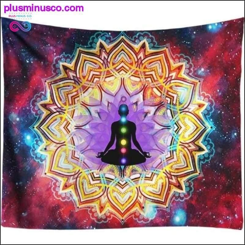 Tapiz psicodélico con decoración de galaxia de noche estrellada para colgar en la pared - plusminusco.com