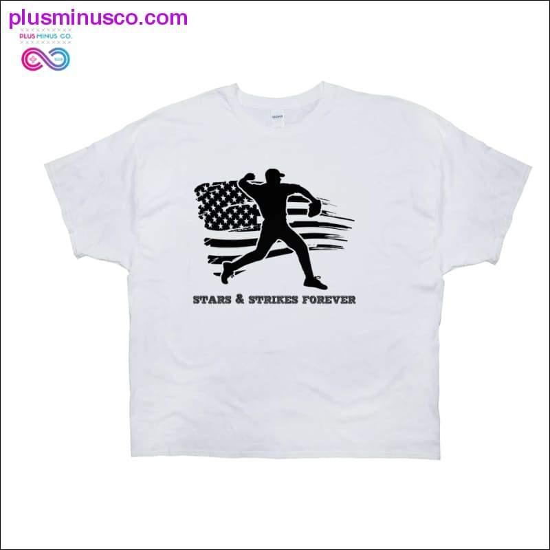 Stars & Strikes Forever | Baseball | American Flag T-Shirts - plusminusco.com