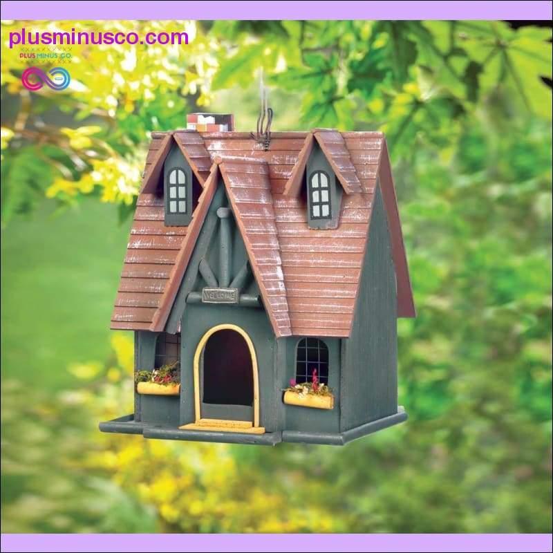 Storybook Cottage Birdhouse ll Plusminusco.com art, Garden Decor, gift, home decor - plusminusco.com