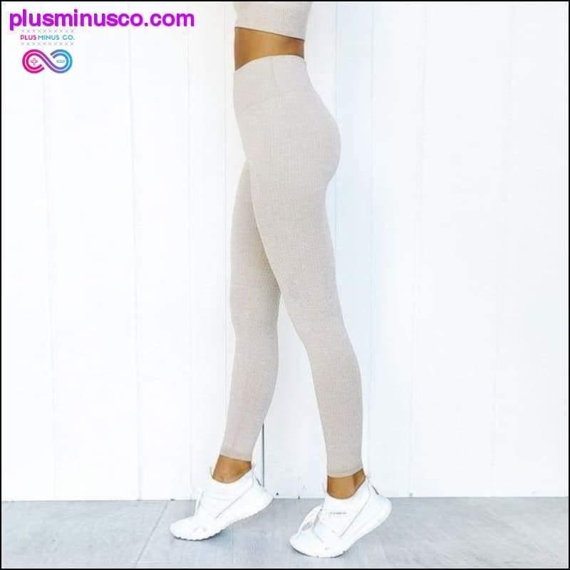 Еластичні комплекти спортивного одягу Легінси з високою талією Спортивний одяг - plusminusco.com