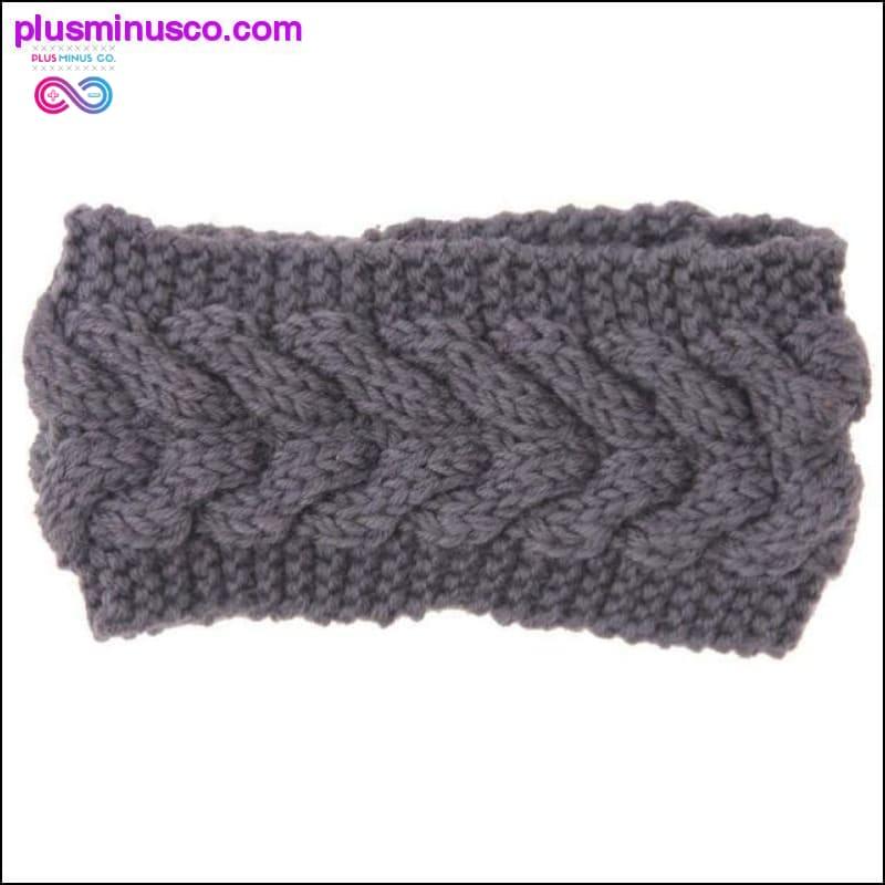 Acessórios de cabelo elegantes para inverno com orelha tricotada - plusminusco.com