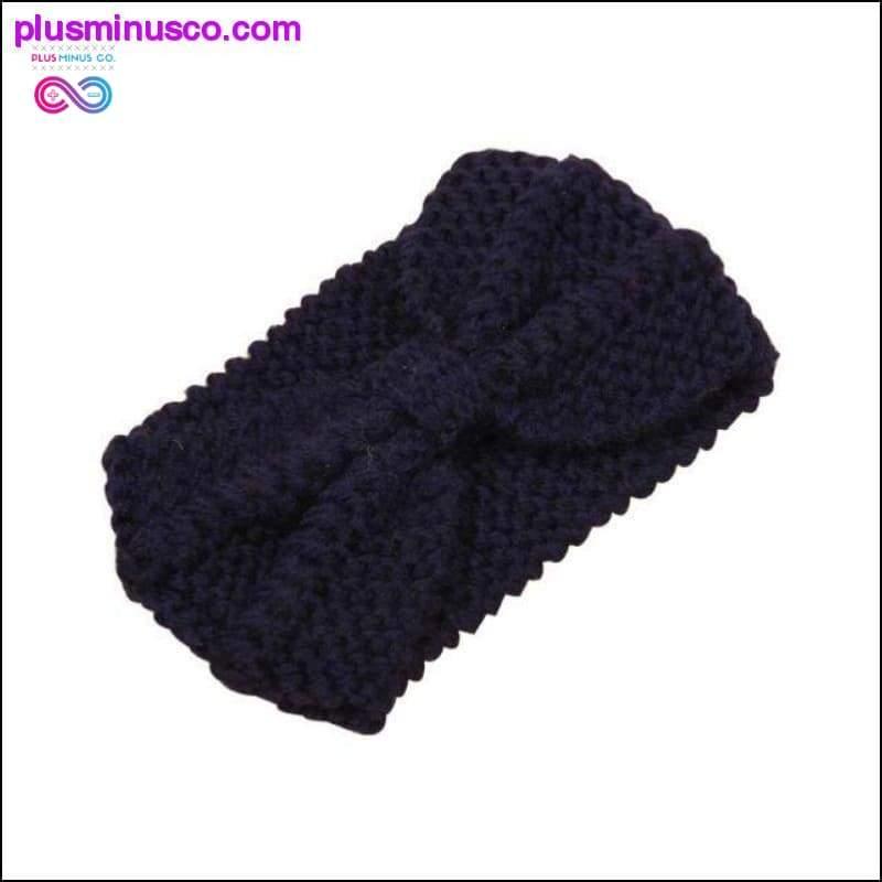 Acessórios de cabelo elegantes para inverno com orelha tricotada - plusminusco.com