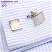 Стильні квадратні запонки, набір затискачів для краватки - plusminusco.com