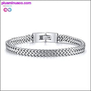 STYLISH STAINLESS STEEL BALI FOXTAIL CHAIN BRACELET FOR MEN - plusminusco.com
