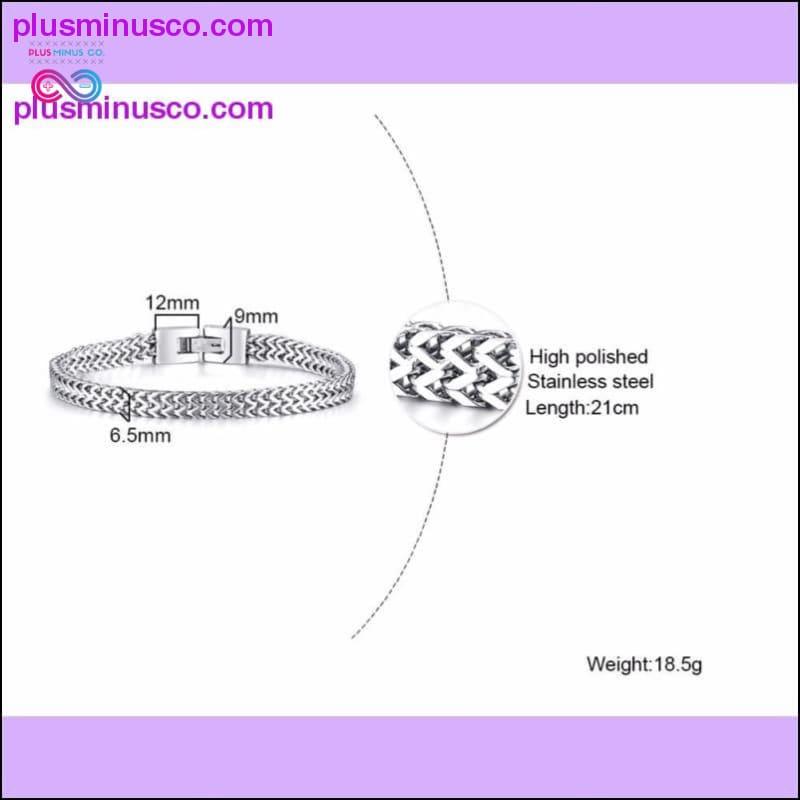 STYLISH STAINLESS STEEL BALI FOXTAIL CHAIN BRACELET FOR MEN - plusminusco.com