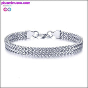 STYLISH STAINLESS STEEL BALI FOXTAIL CHAIN BRACELET FOR MEN - plusminusco.com