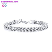 STYLISH STAINLESS STEEL BALI FOXTAIL CHAIN BRACELET FOR MEN - plusminusco.com