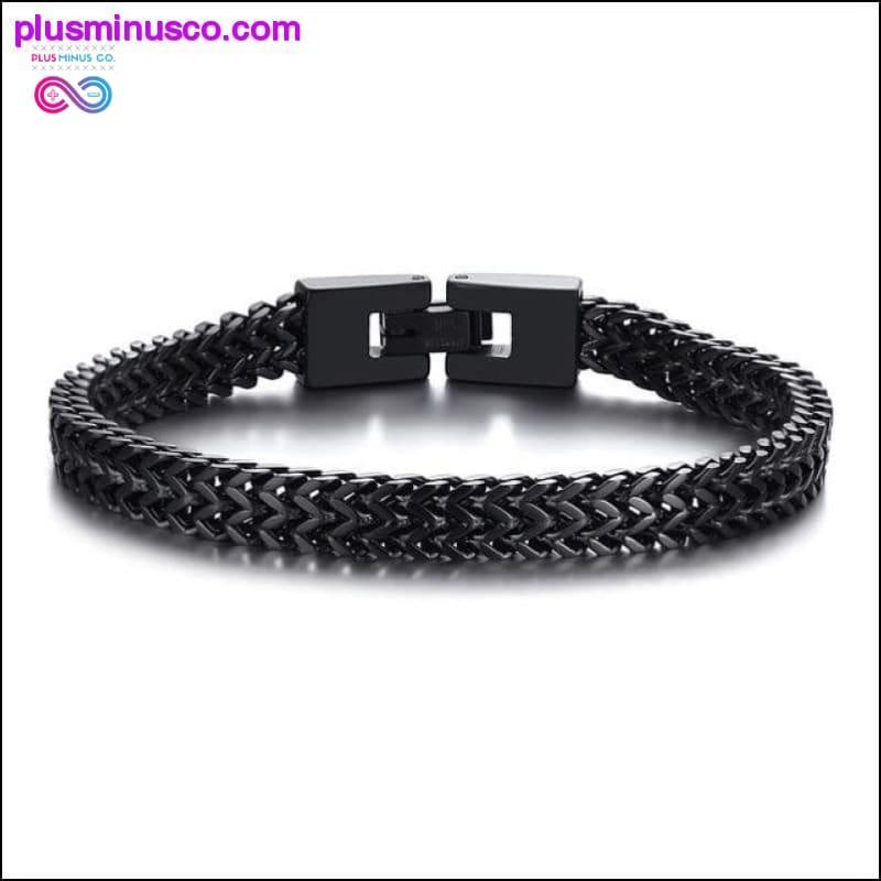 STYLISH STAINLESS STEEL BALI FOXTAIL CHAIN BRACELET FOR MEN - plusminusco.com