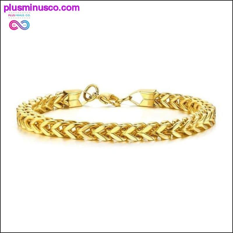 STYLISH STAINLESS STEEL BALI FOXTAIL CHAIN BRACELET FOR MEN - plusminusco.com