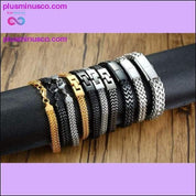 STYLISH STAINLESS STEEL BALI FOXTAIL CHAIN BRACELET FOR MEN - plusminusco.com