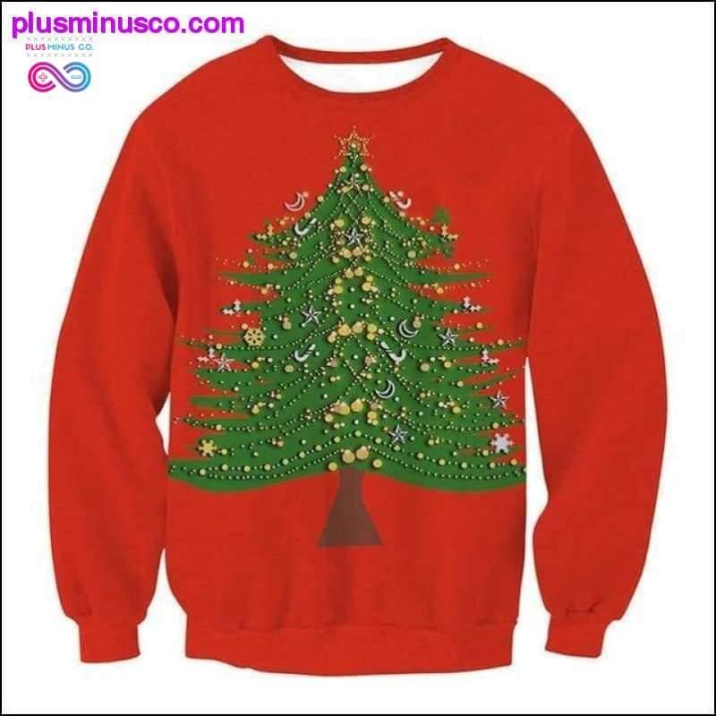 Stilvolle Unisex-Weihnachtsmann-Weihnachtsneuheit Ugly RED Retro - plusminusco.com