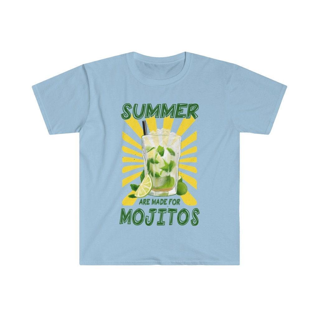 L'estate è fatta per la maglietta Mojito || Camicia per bevande estive Mojito || Bere alcolici Tee || Camicia per la spiaggia || Maglietta per la festa estiva - plusminusco.com