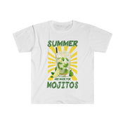 A nyár a Mojitos pólóhoz készült || Mojito nyári italpóló || Alkoholos póló || Shirt for Beach || Nyári parti póló - plusminusco.com