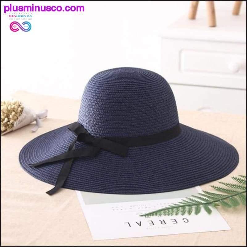 Summer Straw Hat Women Big Wide Brim Beach Hat Sun Hat - plusminusco.com
