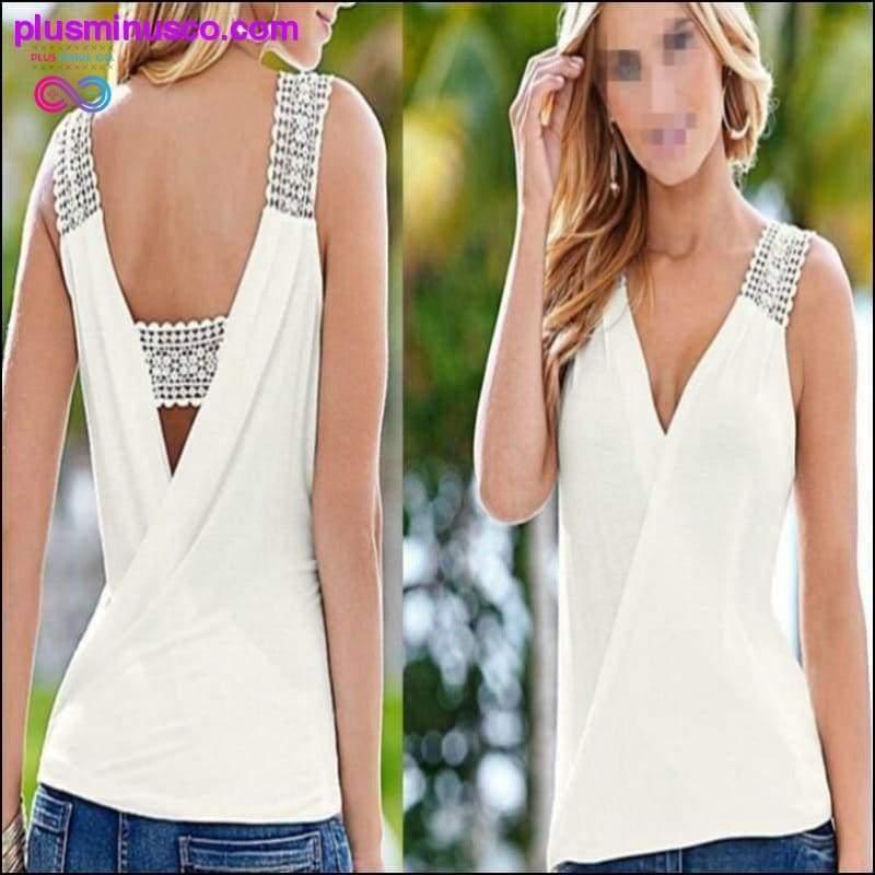 Summer Tank Tops Blouse Sleeveless Summer Top Casual Fashion - plusminusco.com
