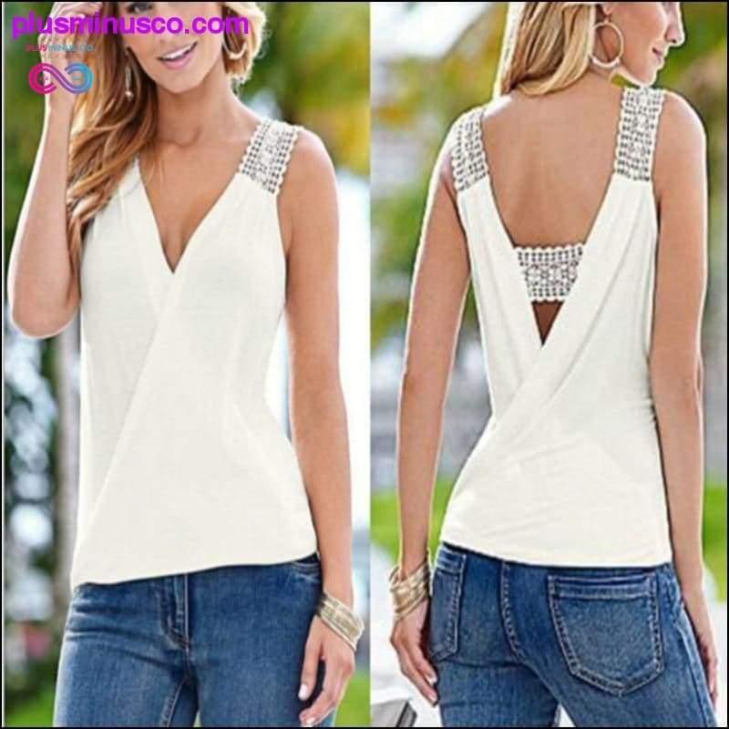 Summer Tank Tops Blouse Sleeveless Summer Top Casual Fashion - plusminusco.com