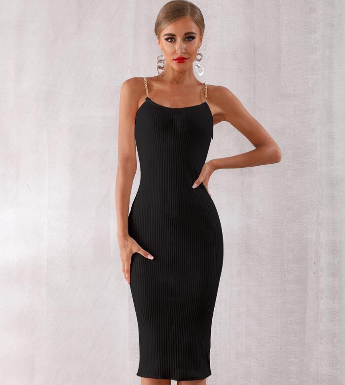 Summer Women Bodycon Bandage Dress Sexy Chain Spaghetti Strap Club Dre plusminusco.com Summer Women Bodycon Bandage Dress Sexy Chain Spaghetti Strap Club Dre plusminusco.com