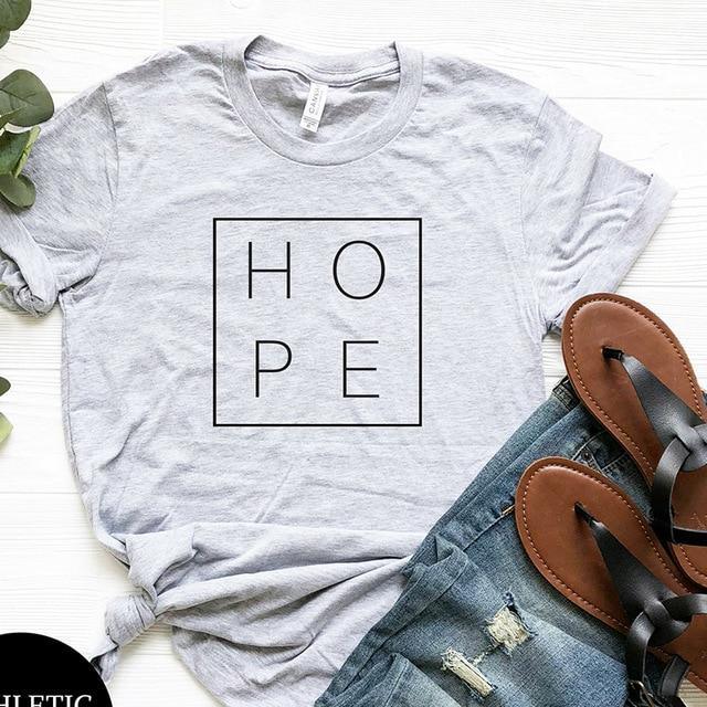 Summer Women T Shirt Faith Hope Love Christian T-shirt Funny Christianity God Tee Gift Woman Short Sleeve Cotton Tops - plusminusco.com