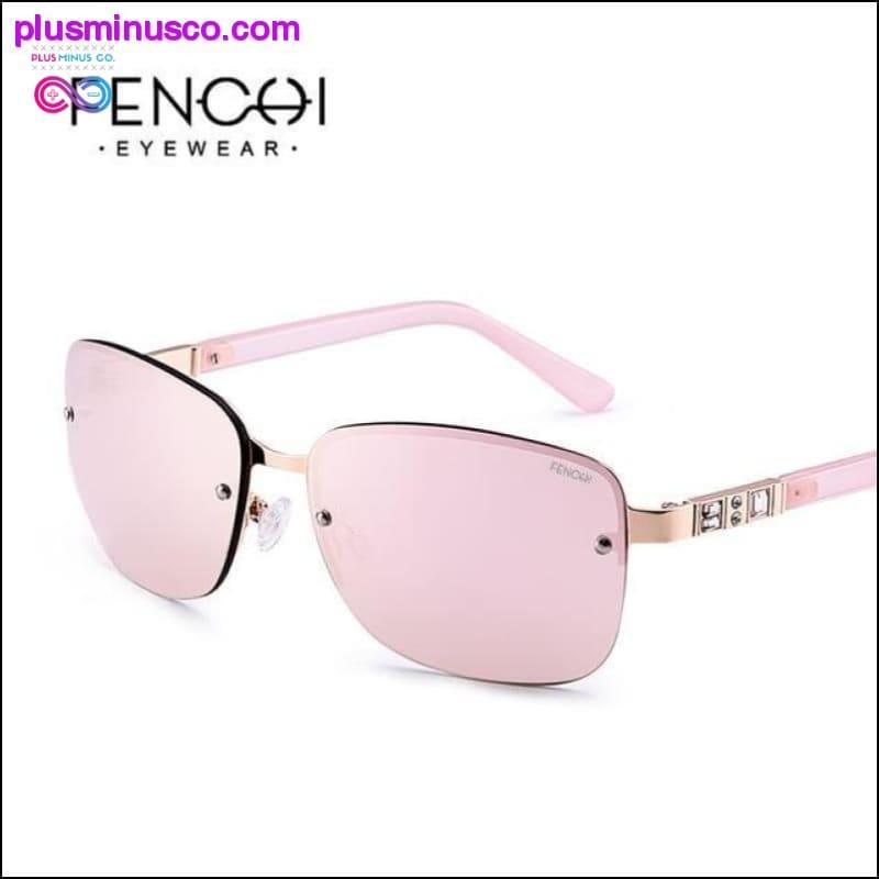 Sunglasses Women designer brand luxury rimless retro pink - plusminusco.com