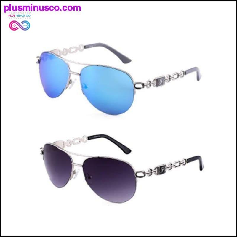 نظارات شمسية نسائية مستقطبة بالأشعة فوق البنفسجية 400 oculos Pink Pilot Mirror - plusminusco.com