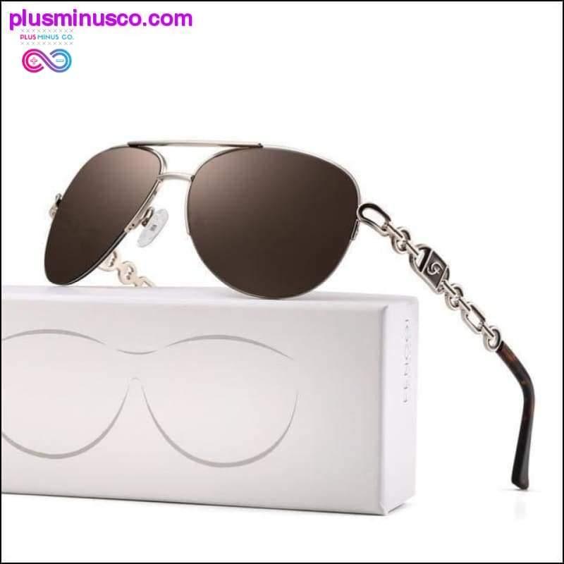 Naisten aurinkolasit Polarisoitu uv 400 oculos Pink Pilot Mirror - plusminusco.com
