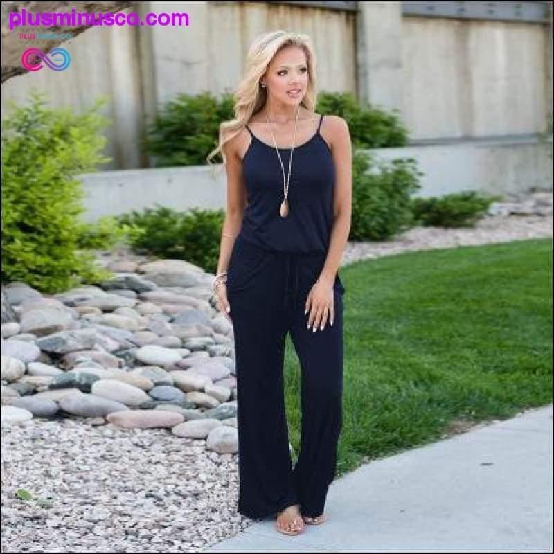 Super Comfy Floral Jumpsuit Fashion Trend Sling Print Loose - plusminusco.com