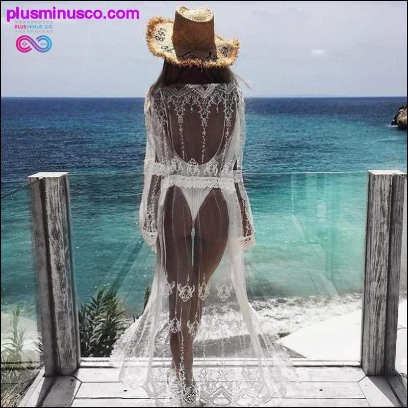 Mayo Kadın Bikini Plaj Örtüsü Şifon Hırka Plaj - plusminusco.com