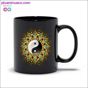 Yin Yang Mandala Black Mugs -symboli Mukit - plusminusco.com