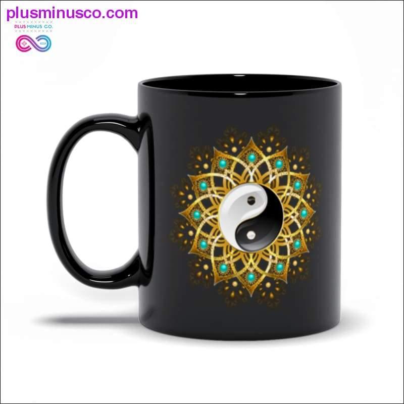 Symbol of Yin Yang Mandala Black Mugs - plusminusco.com