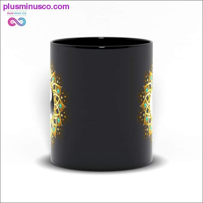 Symbol of Yin Yang Mandala Black Mugs - plusminusco.com