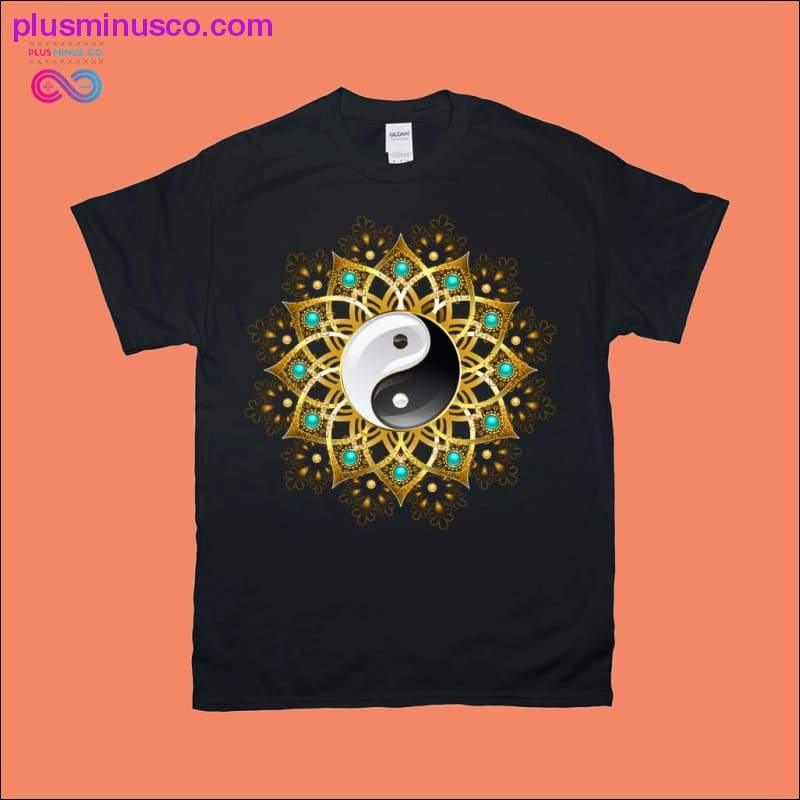 Tákn Yin Yang Mandala stuttermabolir - plusminusco.com