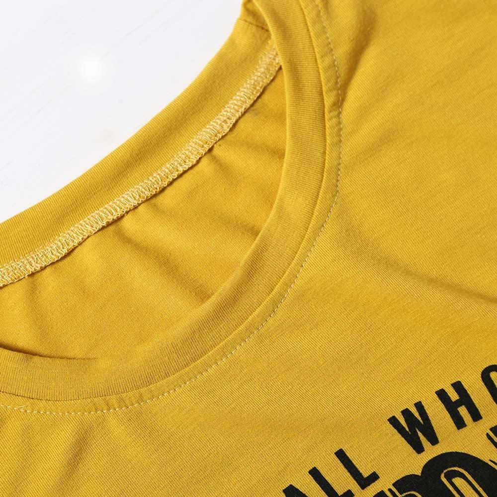 T Shirt Women Short Sleeve Letter Character Print Not All Who Wander Are Lost Casual Female T Shirt Fashion Ladies Tops Tee - plusminusco.com