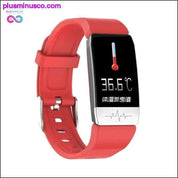 T1 slimme horlogeband met temperatuurimmuun ECG meten - plusminusco.com