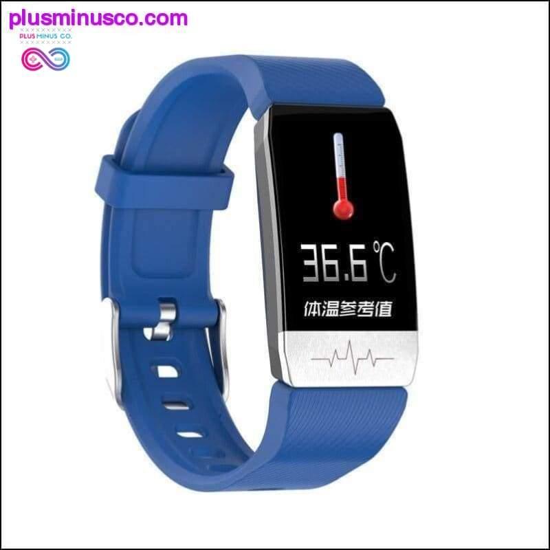 T1 slimme horlogeband met temperatuurimmuun ECG meten - plusminusco.com