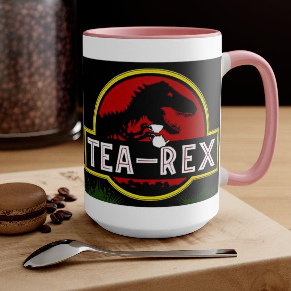 Hrnky na čaj Rex Accent || T Rex Hrnky Tea Rex Accent Hrnky, Dinosauři, hrnek mr Tea Rex , hrnek ms Tea Rex, Dino lover Tea Lover Dárkový hrnek na kávu - plusminusco.com