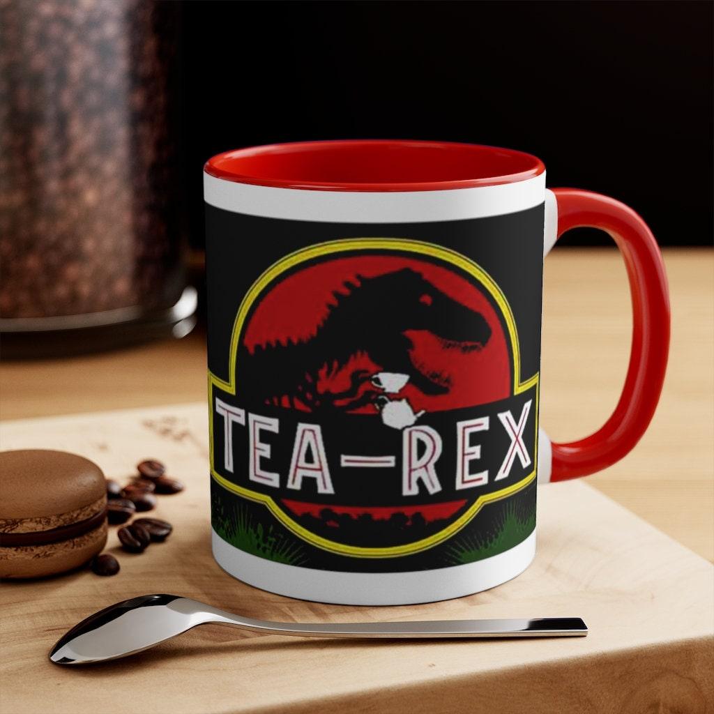 Tea Rex Accent Mugs || Чашки T Rex Tea Rex Accent Mugs, Dinosaurs Mug, кружка mr tea rex, ms tea rex кружка, Dino lover Tea Lover Подарункова кавова кружка - plusminusco.com