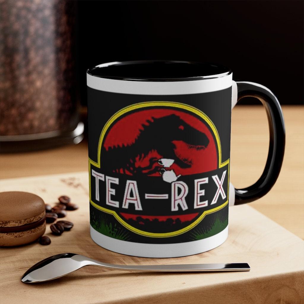 Tazze Tea Rex Accent || Tazze T Rex Tazze Tea Rex Accent, Tazza Dinosauri, tazza Mr Tea Rex, tazza MS Tea Rex, Dino lover Tea Lover Gift tazza da caffè - plusminusco.com