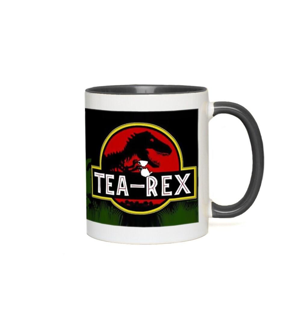 Kubki Tea Rex z akcentem || Kubki T Rex Kubki Tea Rex Accent, kubek dinozaurów, kubek Mr Tea Rex, kubek Ms Tea Rex, prezent dla miłośnika herbaty - plusminusco.com