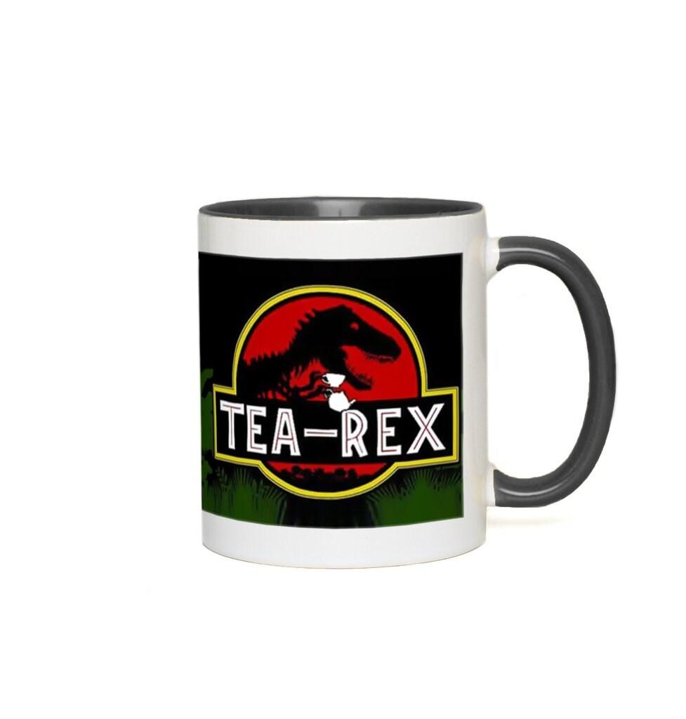 Tea Rex Accent Mugs || T Rex Mugs Tea Rex Accent Mugs, Dinosaurs Mug, mr tea rex mug , ms tea rex mug, Tea Lover Gift - plusminusco.com