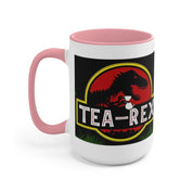 Tasses d’accent de thé Rex || T Rex Mugs Tea Rex Accent Mugs, Tasse de dinosaures, tasse mr tea rex, tasse ms tea rex, cadeau amateur de thé - plusminusco.com