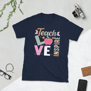 Teach Love Inspire, Motivational Teacher Student T-shirt, Educator Shirt - plusminusco.com