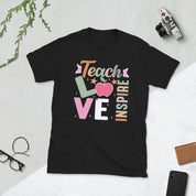 Teach Love Inspire, Motivational Teacher Student T-shirt, Educator Shirt - plusminusco.com