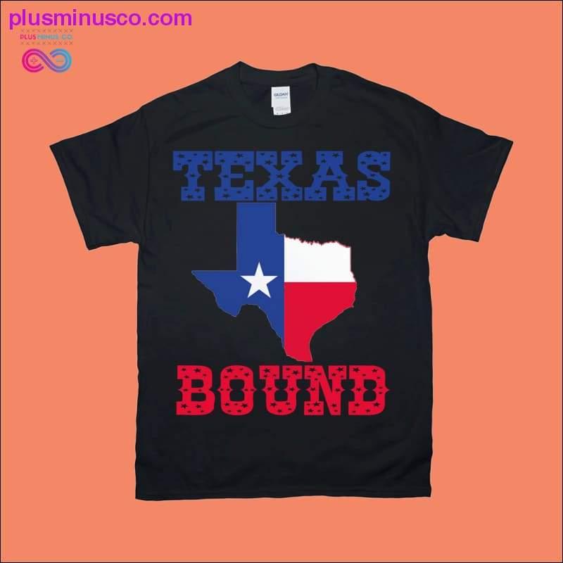 Texas Bound | Texas Map T-skjorter - plusminusco.com